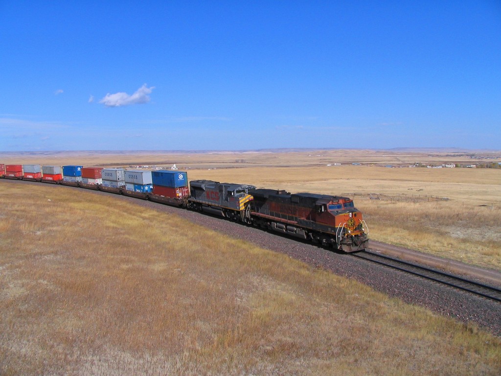 Eastound Stack Train at Blacktail Montana