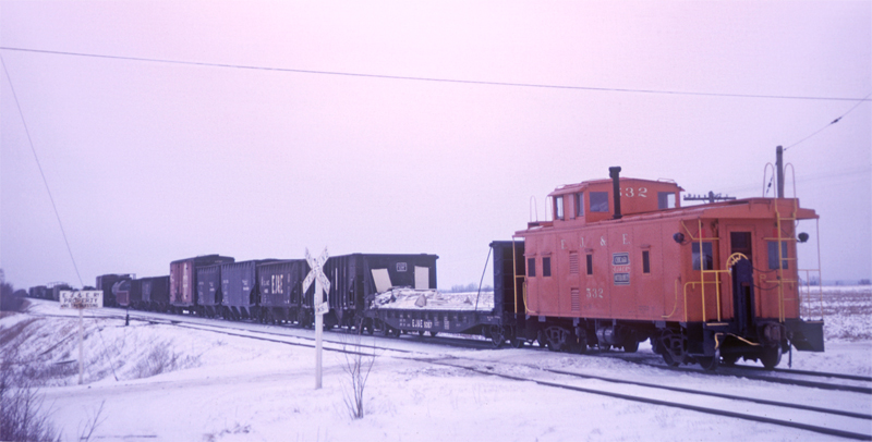 EJ&E #532, Eola, IL, Jan. 15, 1966, photo by Chuck Zeiler