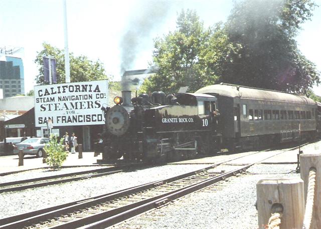 Granite Rock 10 coming into Sacramento Railfair in 1999