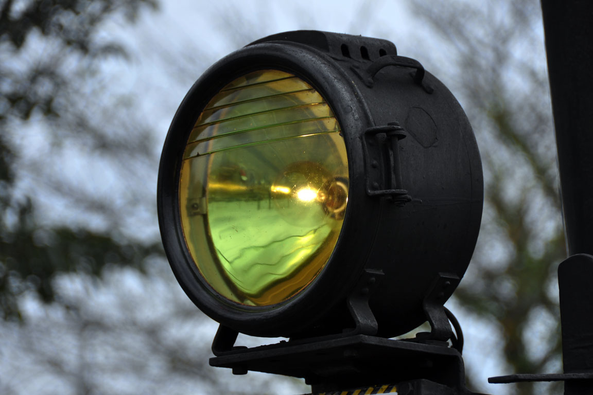 Headlight of a steam locomotive, C1266