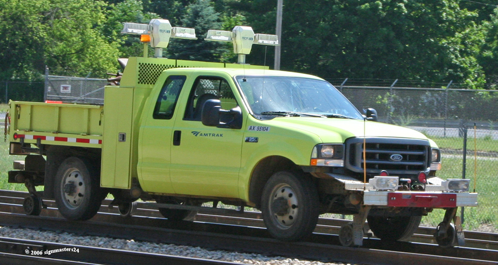 Hi-Rail pickup working Dowagiac, MI 6/20/2006