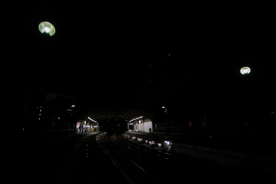 JR East, Kokudo station at night