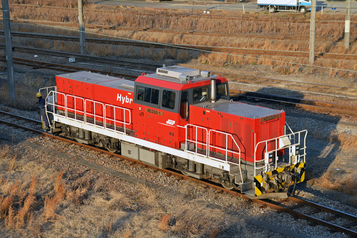 JR-Freight model HD300, HD300-1 at Tokyo Freight Terminal