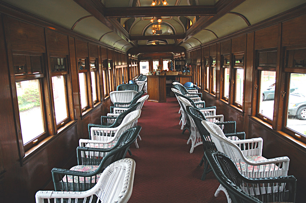 Luxury car on Conway Scenic RR