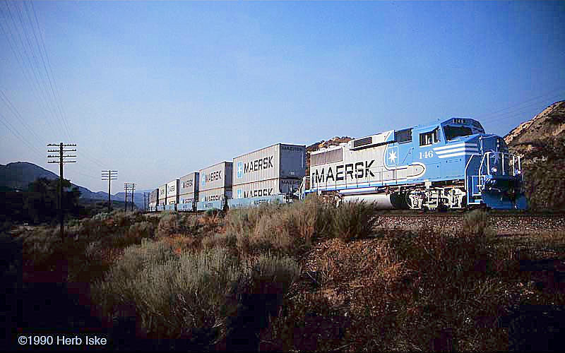 Maersk Movie Train/Cajon Crossovers
