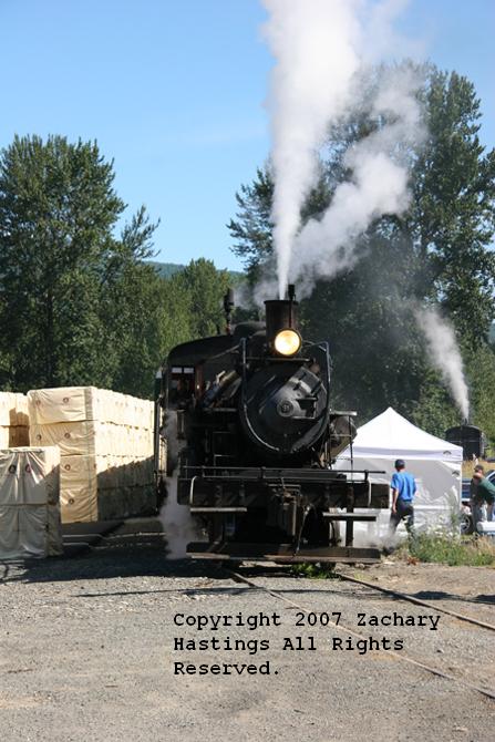 Mount Rainier Scenic Railroad #91 at Morton, Washington