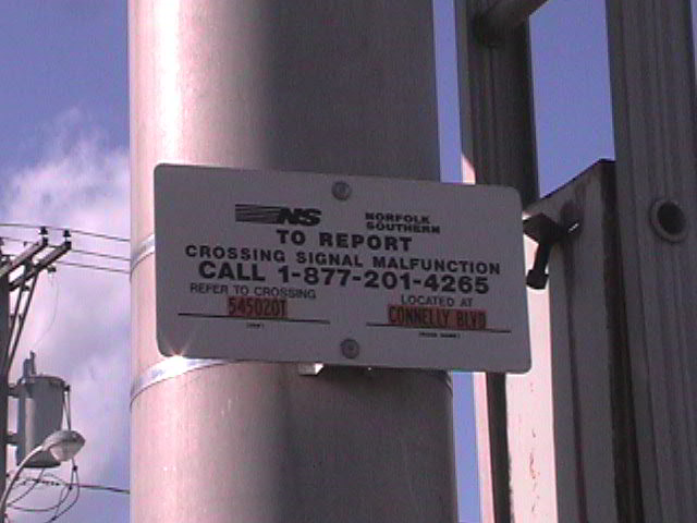 N-S Safety Sign