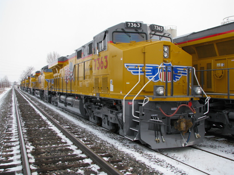 New UP GE Locomotives. Erie, PA.