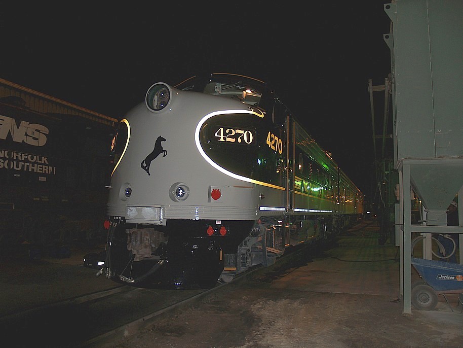 NS' F Units Inside The Cab, And Outside In The Early Morning Hours