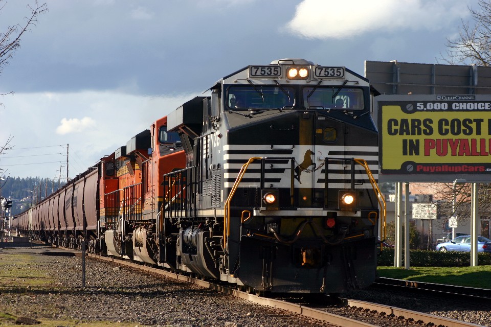 NS leading the grain empties