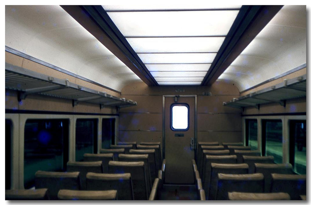 NYC "X-Train" car interior.