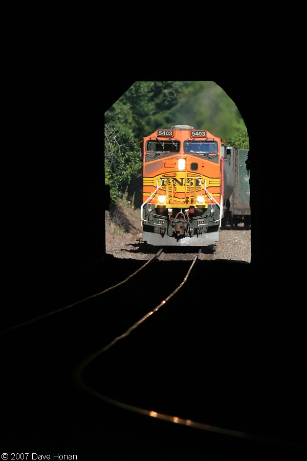 Playing peek-a-boo at Tunnel 4