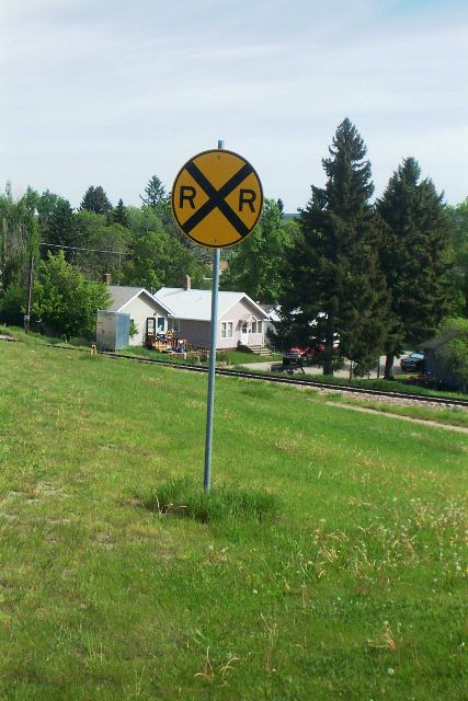 Railroad Warning Sign