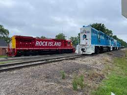 Rock Island GP30s With Older RI Red Unit