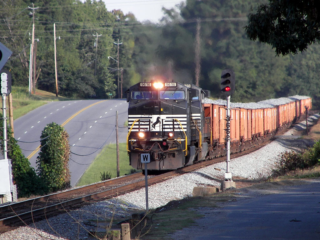 Rock Train Heading West On The P-Line