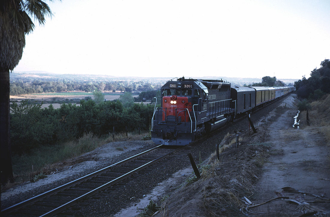 SDP 45 3201 with the evening train