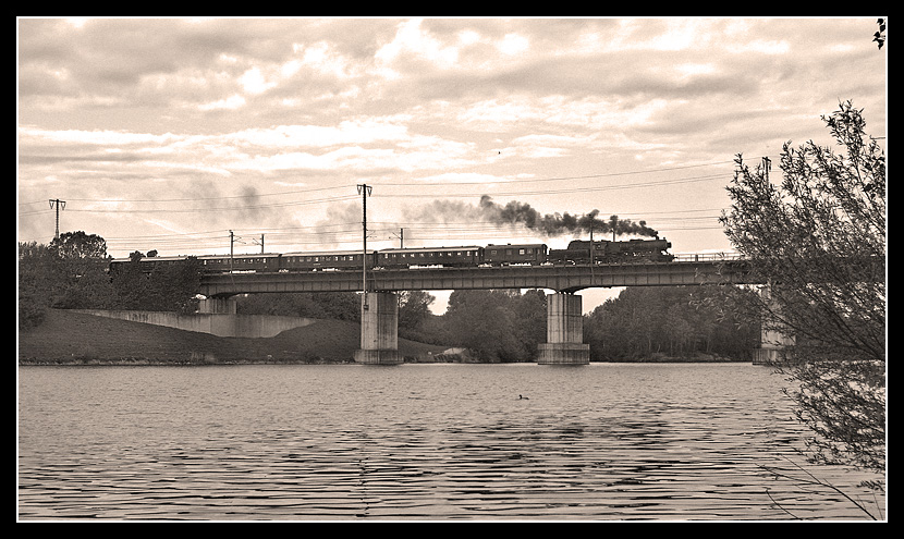 Steam across the Danube