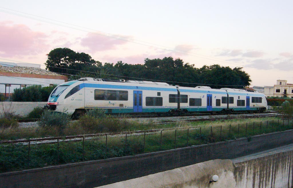Sunset Train from Marsala