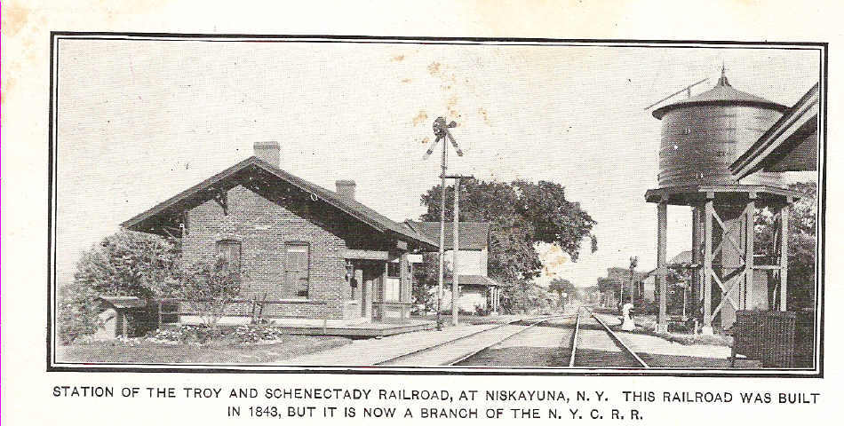 T&S Station at Niskayuna, N.Y. postcard