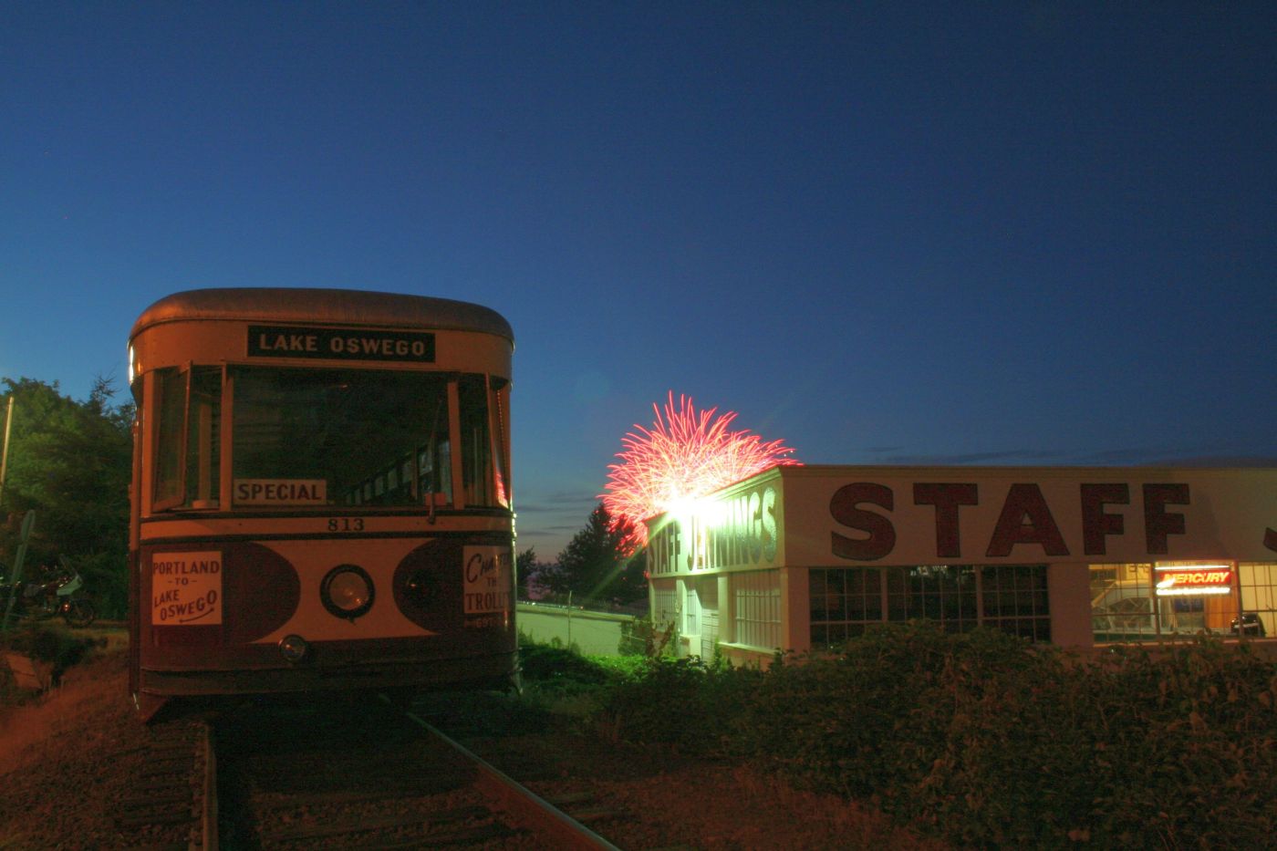 Take the Trolley to the Fireworks