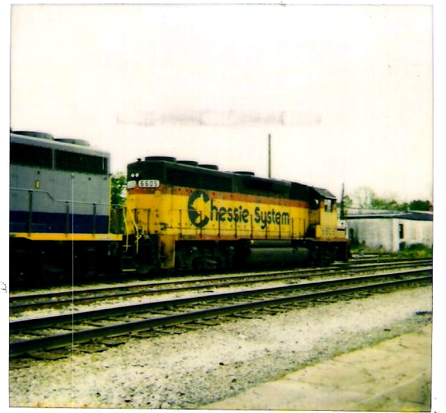 the last surviving Chessie System unit in the Chessie System paint scheme