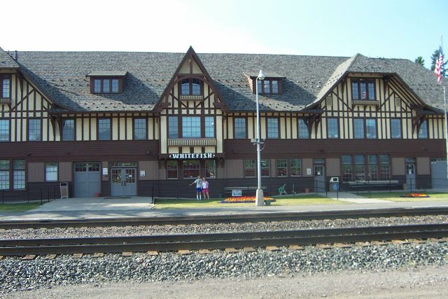 The Whitefish Amtrak Station
