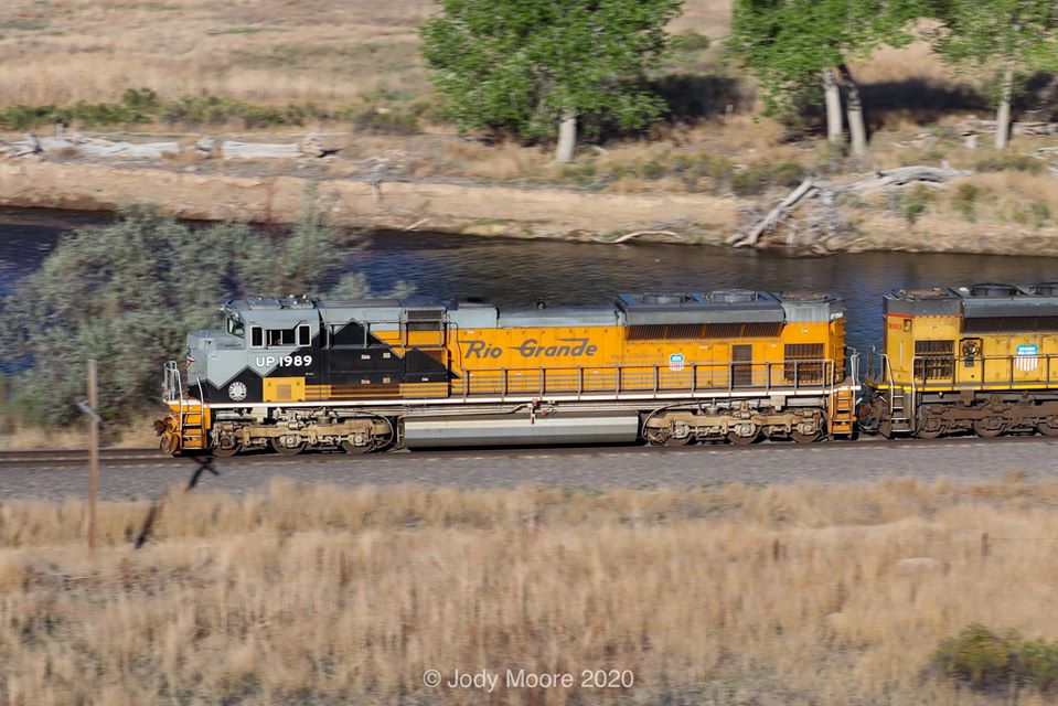 Union Pacific 1989 on the Rock and Rail Parkdale to Colorado Springs rock train