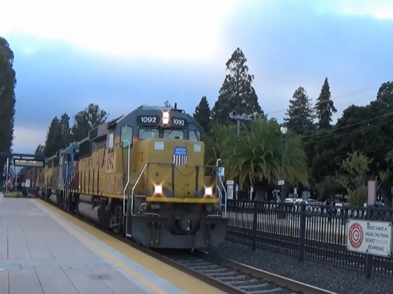 Union Pacific Broadway Local At Burlingame