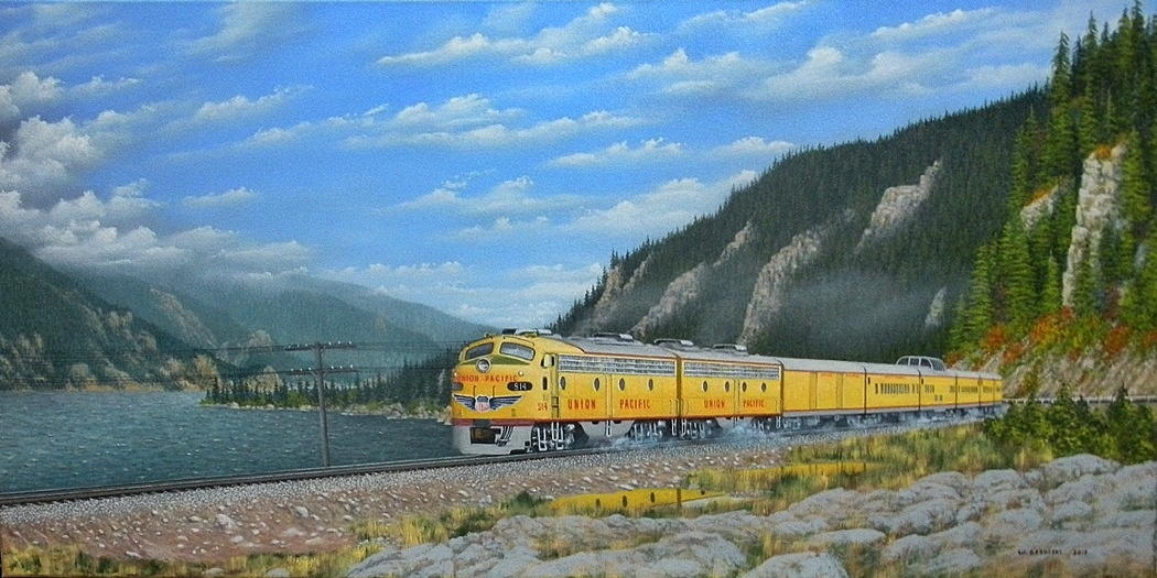 Union Pacific In The Columbia River Gorge