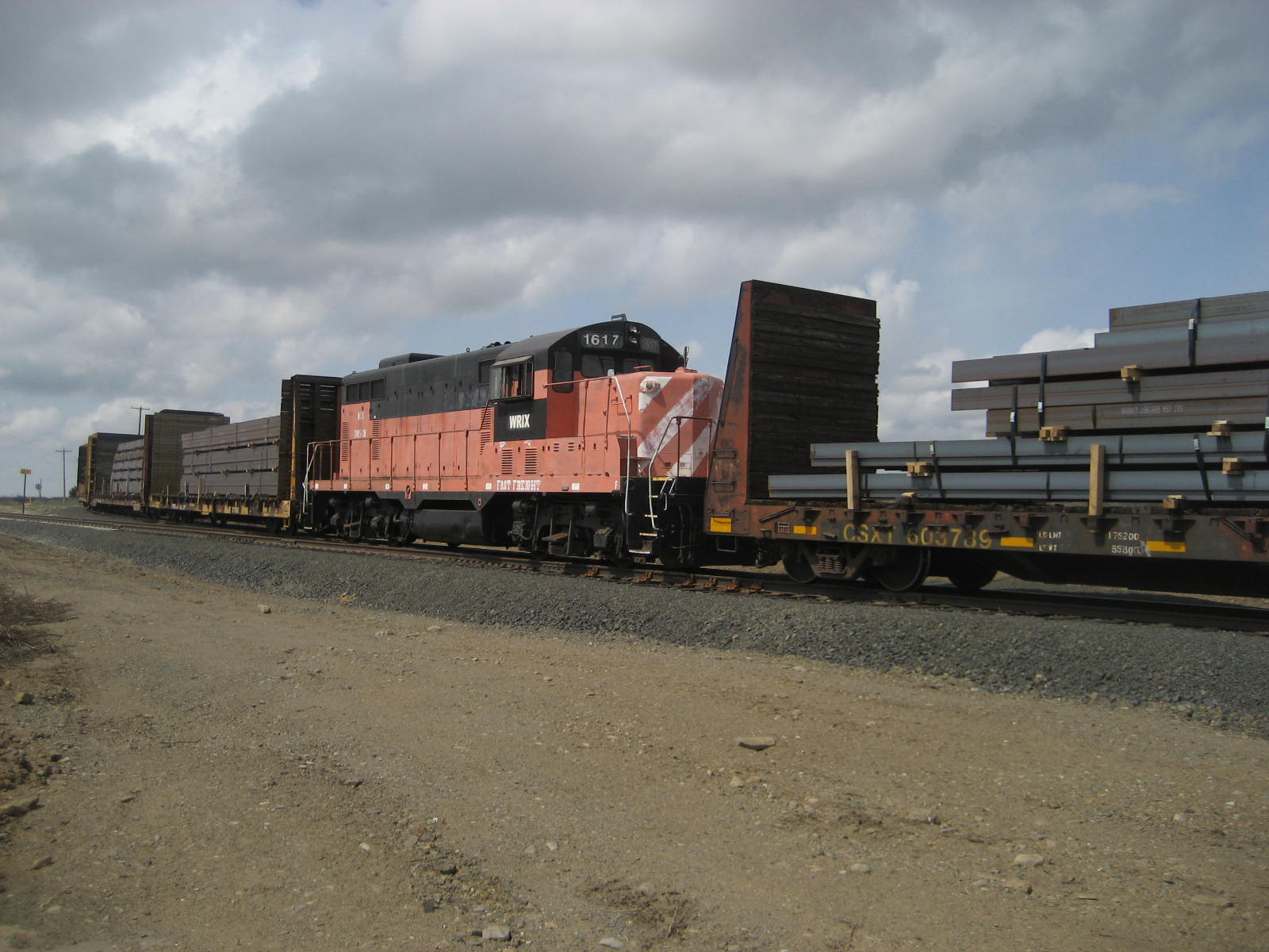 unusual train on the Geiger Spur