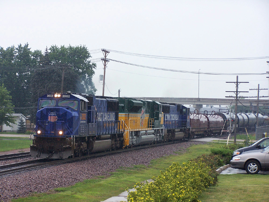 UP 2002, UP 1995 and UP 2001 on M-PRCB at Rochelle