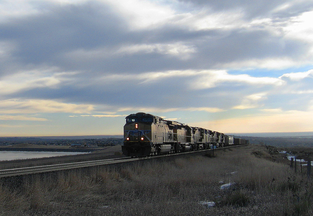 UP 5780 Going By Mile Post 15.5