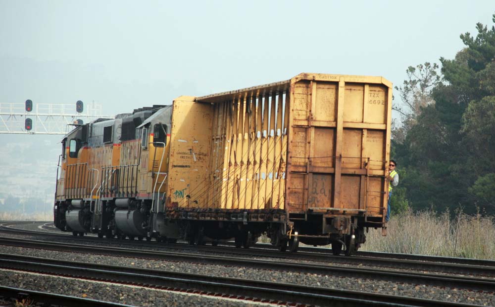 A RARE FREIGHT TRAIN NEAR SAN FRANCISCO