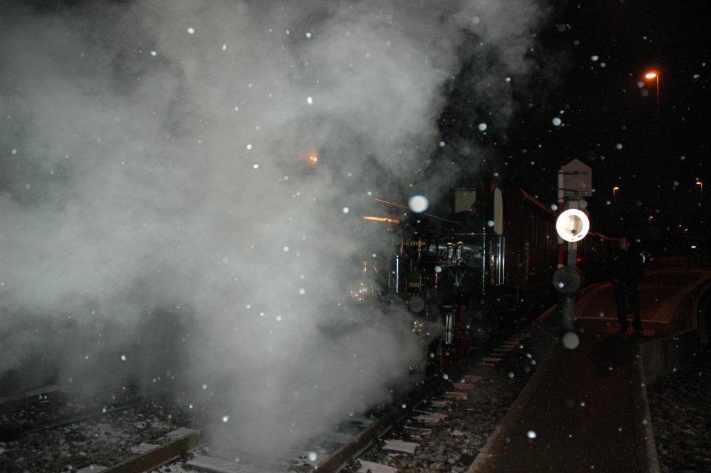 A snowy saturday evening in Hinwil...