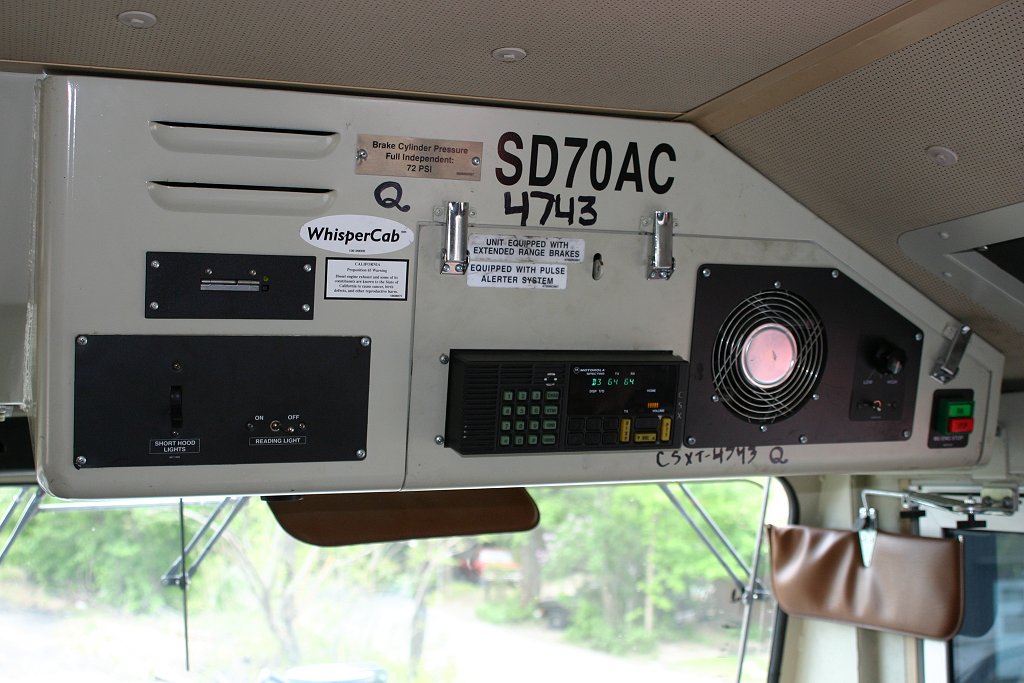Above the engineer's Controls