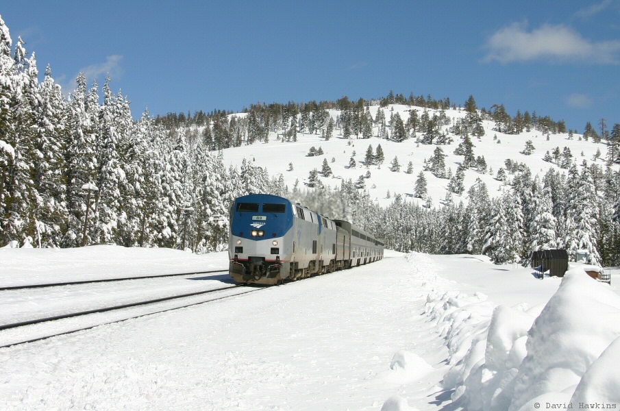 Amtrak 88 at Soda Springs CA