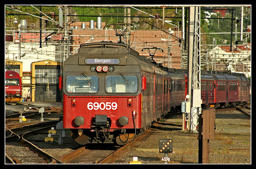 Approaching Bergen Terminal