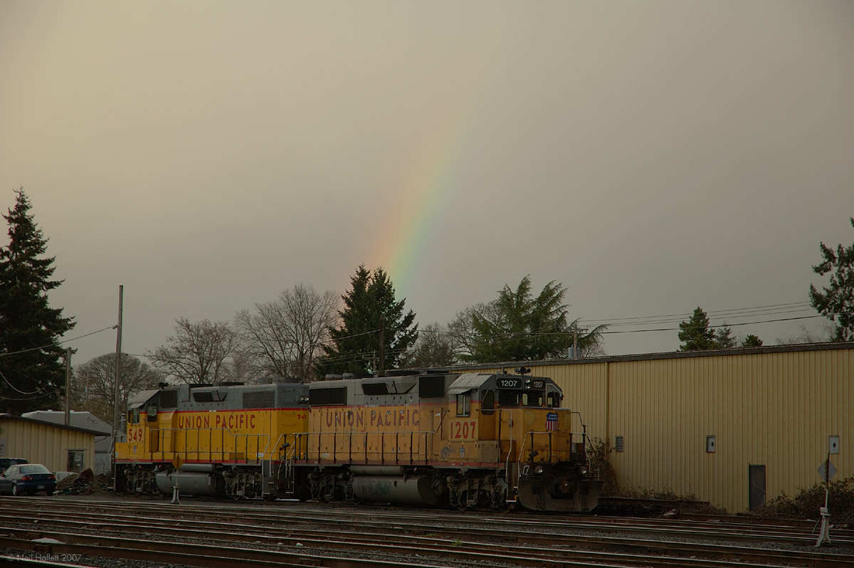 At the end of the rainbow.