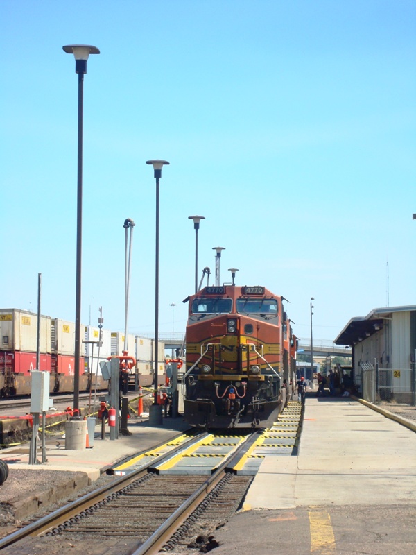 At the fueling pad
