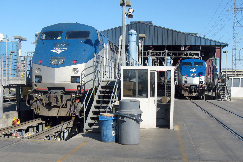 At The Los Angeles Amtrak Shops