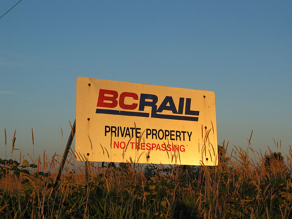 BC Rail Private Property