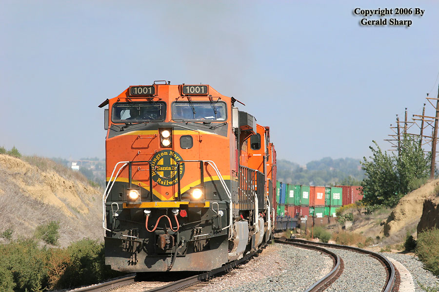 BNSF 1001 South On Bethoud Hill