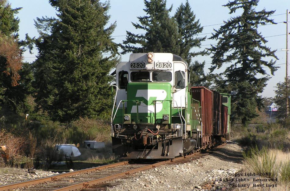 BNSF #2820 on the Lakeview Subdivision.