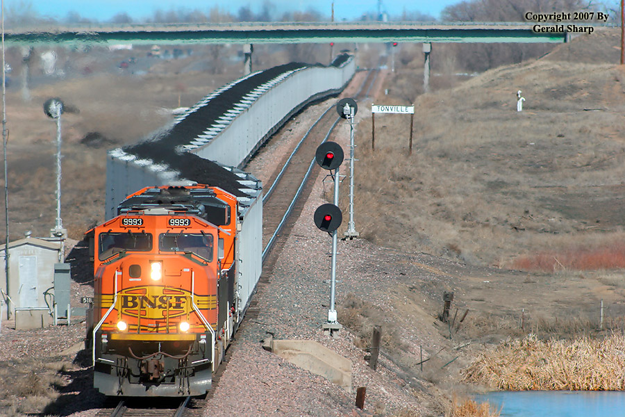 BNSF 9993 West At Tonville, CO
