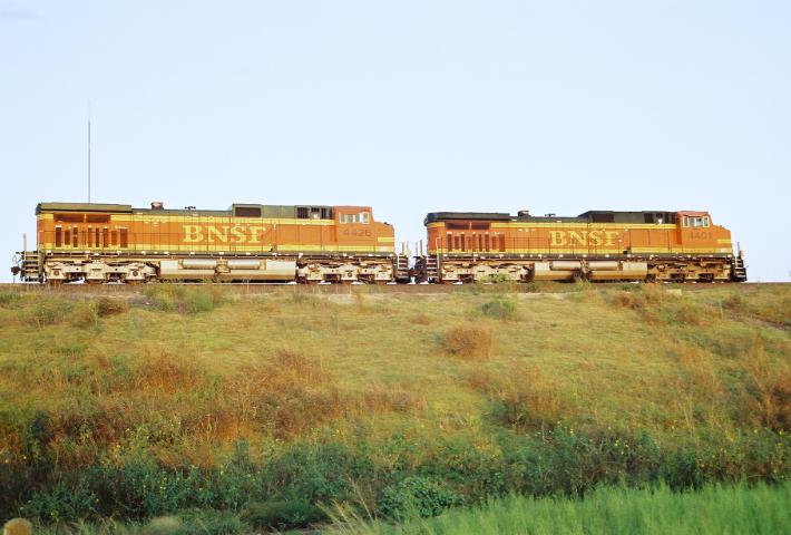 BNSF at sundown