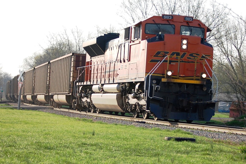 BNSF CN coal empties returning from ADM Decatur Il