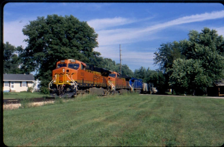 BNSF empties returning from Decatur Il