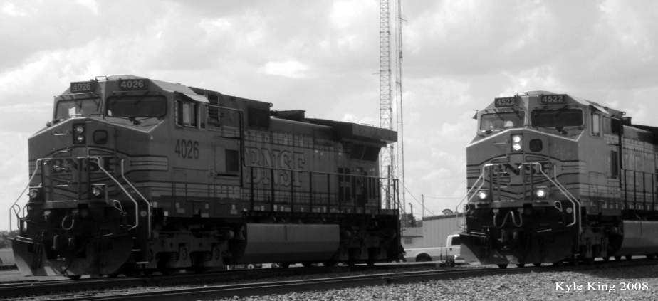 BNSF Engines, Teague, Texas