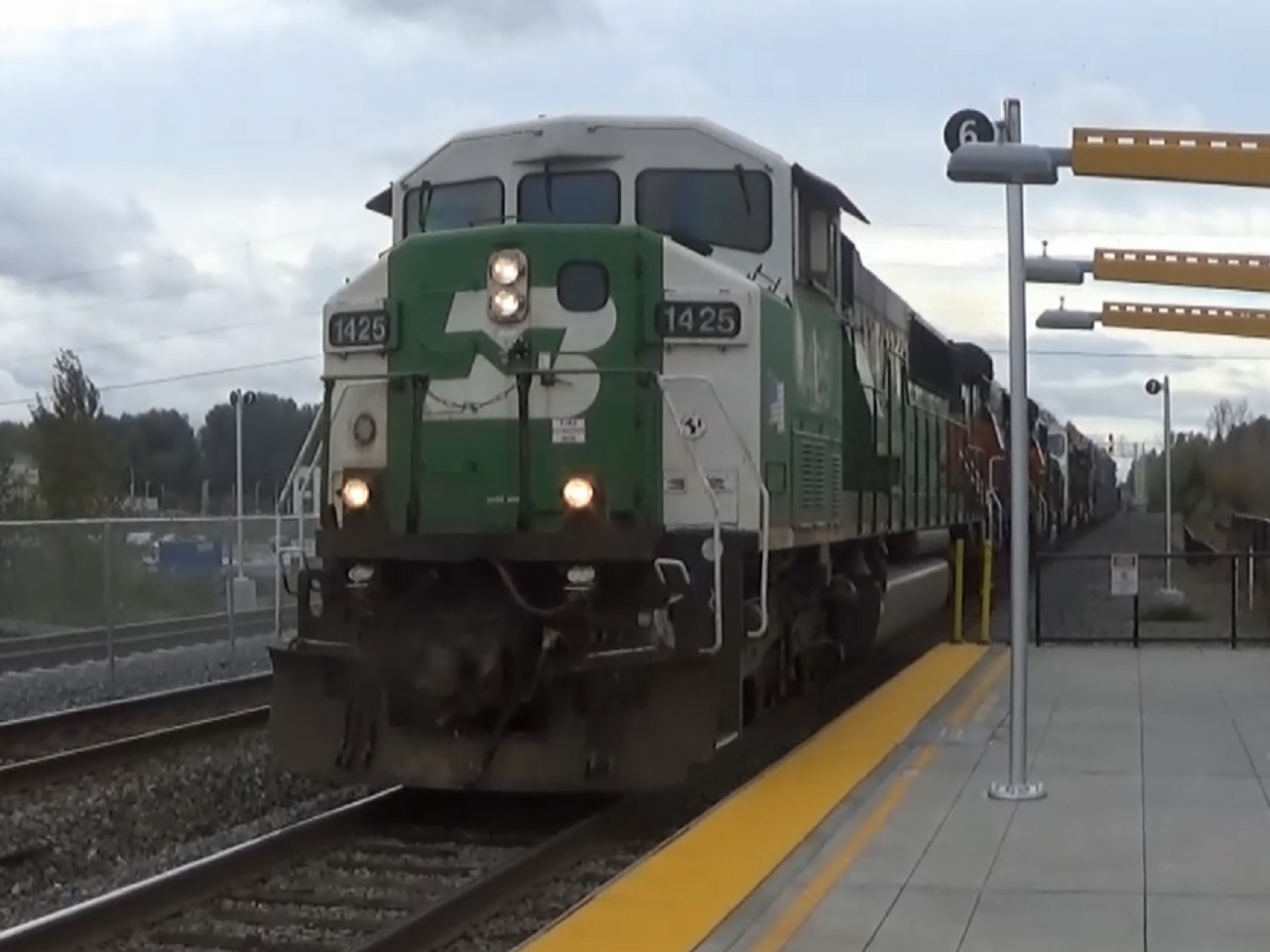 BNSF Freight Train At Tukwila