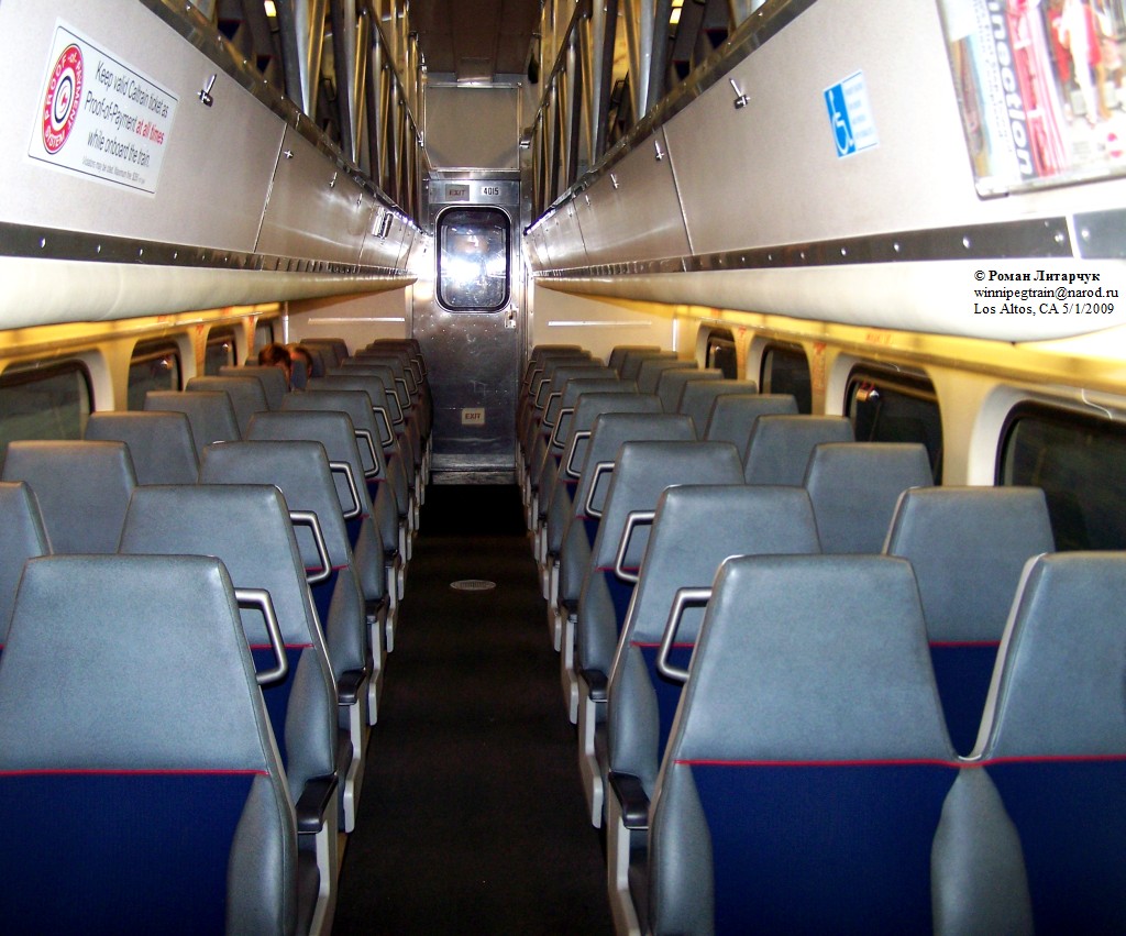 CalTrain interior